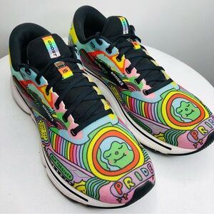Brooks Ghost 15 Wednesday Holmes rainbow Pride Running Shoes SZ 11. R2